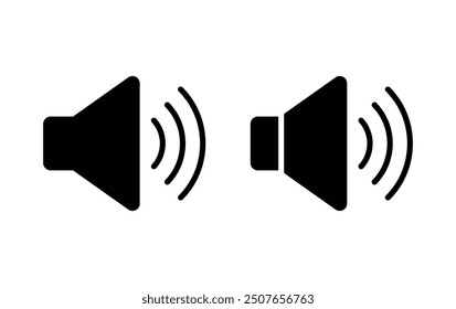 Speaker vector icon.  volume icon vector. loudspeaker icon vector.