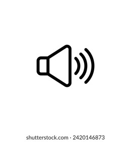Speaker vector icon. volume icon.  sound symbol vector