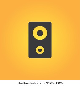 Speaker vector icon for web and mobile