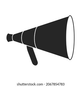 Speaker vector icon.Black vector icon isolated on white background speaker.