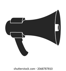 Speaker vector icon.Black vector icon isolated on white background speaker.