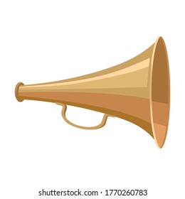 Icono vectorial del altavoz.Icono vectorial de dibujos animados aislado en altavoz de fondo blanco.