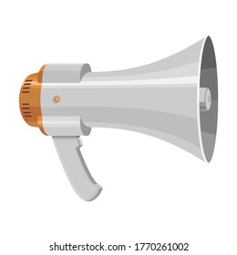 Icono vectorial del altavoz.Icono vectorial de dibujos animados aislado en altavoz de fondo blanco.