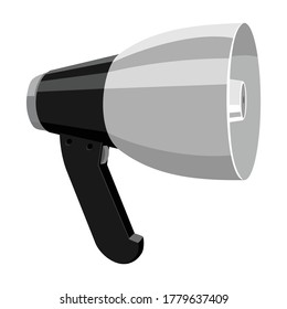 Lautsprecher, Vektorsymbol.Cartoon, Vektorsymbol einzeln auf weißem Hintergrund.