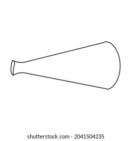 Lautsprecher, Vektorsymbol.Umfassende Vektorsymbol einzeln auf weißem Hintergrund.