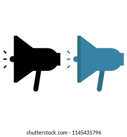Speaker vector icons on a white background
