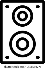 speaker Vector illustration on a transparent background.Premium quality symbols.Thin line vector   icon for concept and graphic design.