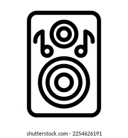 Speaker Vector Line Icon Design