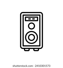 Speaker Vector Line Icon Design