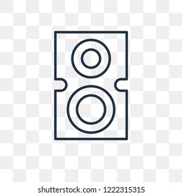 Speaker vector outline icon isolated on transparent background, high quality linear Speaker transparency concept can be used web and mobile