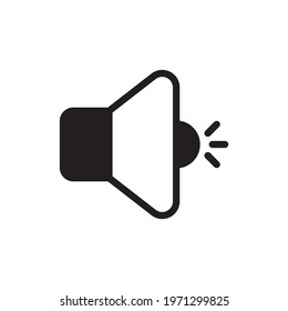 Speaker Vector Solid Style Icon. 
