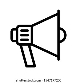 speaker vector thin line icon

