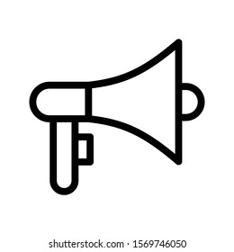 speaker vector thin line icon 