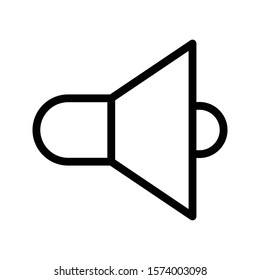 speaker vector thin line icon 