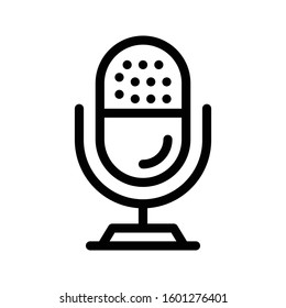 speaker vector thin line icon 