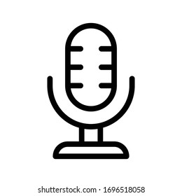 speaker vector thin line icon 