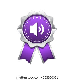 Speaker Violet Vector Icon Design