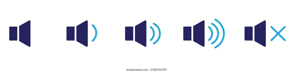 Icono de Audio de Volumen de Altavoz – App y Símbolo de Interfaz de Web	