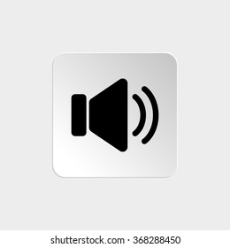 Speaker volume  - black vector icon