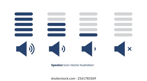 speaker volume button vector ilustration icon. loudspeaker icon