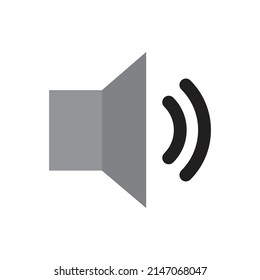 Speaker volume control icon for website, presentation