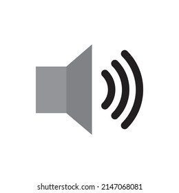 Speaker volume control icon for website, presentation