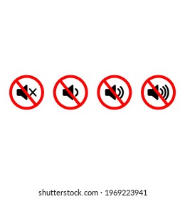 speaker volume flat vector icon.  for graphic design, logo, web site, social media, mobile app, Eps 10