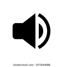 speaker volume flat vector icon.  for graphic design, logo, web site, social media, mobile app, Eps 10