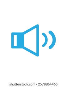 speaker volume flat vector icon. for graphic design, logo, web site, social media, mobile app.