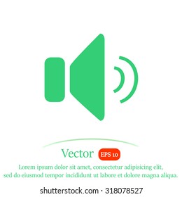 Speaker volume icon.