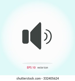 Speaker volume icon.