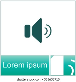 Speaker volume icon.