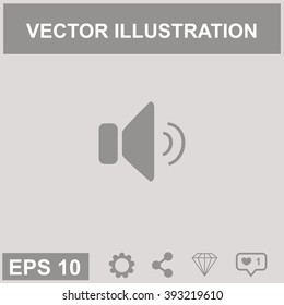Speaker volume icon.