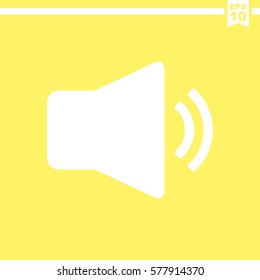 Speaker volume icon.