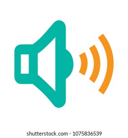 Speaker Volume Icon - Audio Voice Sound Symbol, Media Music 