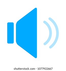 Speaker Volume Icon - Audio Voice Sound Symbol, Media Music