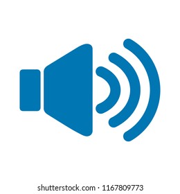 Speaker Volume Icon - Audio Voice Sound Symbol, Media Music