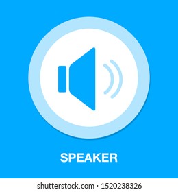 Speaker Volume Icon - Audio Voice Sound Symbol, Media Music