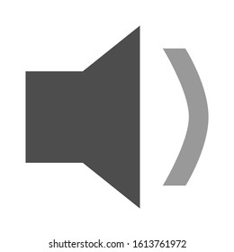 Speaker Volume Icon - Audio Voice Sound Symbol, Media Music