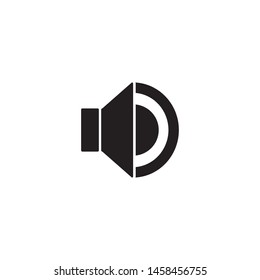 Speaker volume icon flat design. sound icon