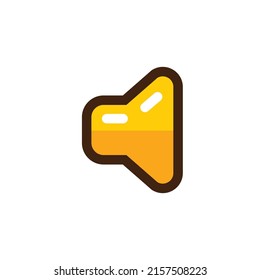 speaker volume icon illustration isolated on white