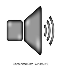 Speaker volume icon sign on white. Vector illustration.