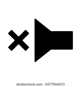 icono de volumen del altavoz, Vector de silueta aislado sobre fondo blanco. diseño simple y moderno