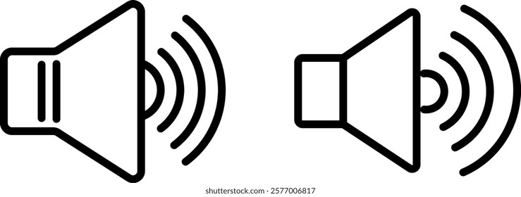 "Speaker Volume Icon for Sound, Audio, and Media Control"