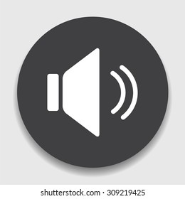 Speaker volume icon. Sound button.