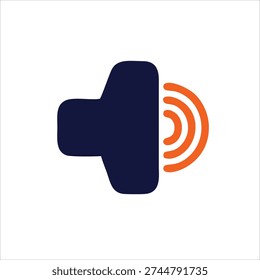 Speaker Volume Icon with Sound Waves – Audio Control and Multimedia Symbol Illustration