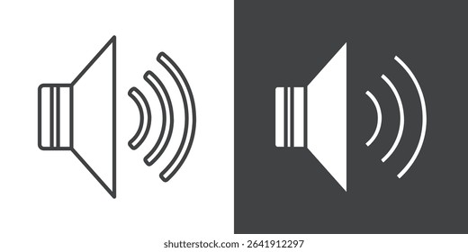 Speaker volume icon symbol illustration logo