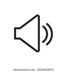 Speaker volume icon Thin line art collection