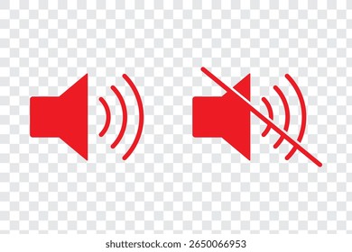 Ícone de volume do alto-falante em design estilizado na moda. Ilustração gráfica vetorial. Adequado para design de site, logotipo, aplicativo e interface do usuário. EPS 10.