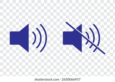 Ícone de volume do alto-falante em design estilizado na moda. Ilustração gráfica vetorial. Adequado para design de site, logotipo, aplicativo e interface do usuário. EPS 10.